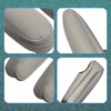 BABERGOU 922 Gray Leather Driver & Passenger Side Armrest Cover