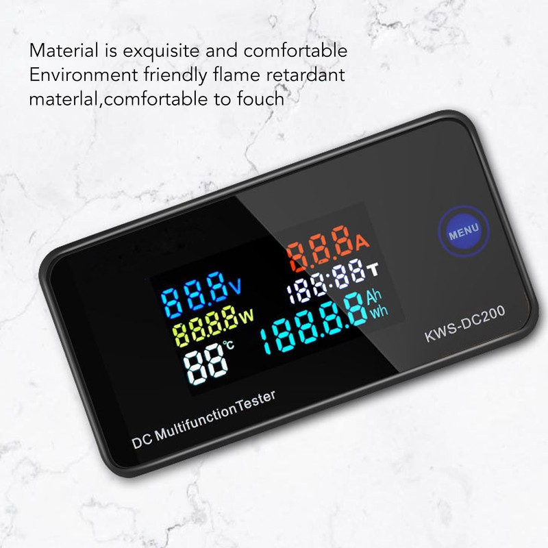 DC Digital Voltmeter Ammeter DC200 100A LCD Color Display 7