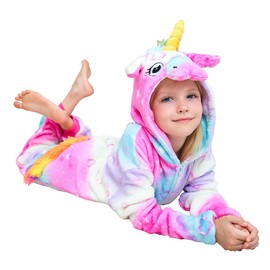 WPJSONECORN Kids Unicorn Onesie Animal Pajamas Cosplay Costume Sleepwear