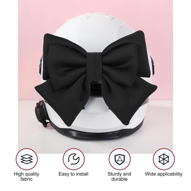 Merdege Bow Helmet Accessory, Removable Helmet Bow for Women, Cute