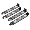 SilverStone Technology AEROSLOTS Gen2 4-Pack Vented Expansion Slot Covers, Black,