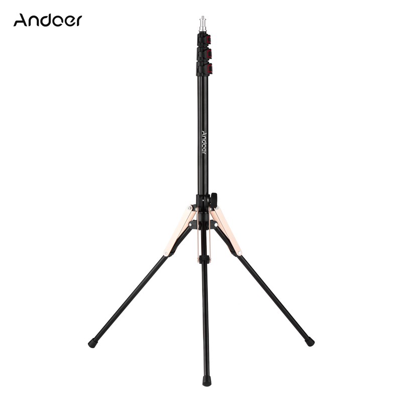 Andoer 190cm/74.8 Inch Portable Aluminum Alloy Photography Light Stand Reverse