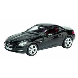 Dickie-Schuco 450745100 Schuco MB SLK Class Black 1:43 R172 Obsidian Black Limited Edition 1,000 Pieces Transparent Display Case with Collector's Box