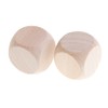 SONONIA 10pcs Wooden Blank Dice D6 Dice 3cm Game DIY