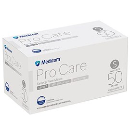 Medicom Japan Pro Care Ear Loop Mask, Small, 50 Pieces