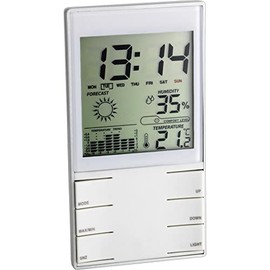 TFA Dostmann Digital Weather Station Indoor Temperature Humidity Comfort Level Temperature Chart Time