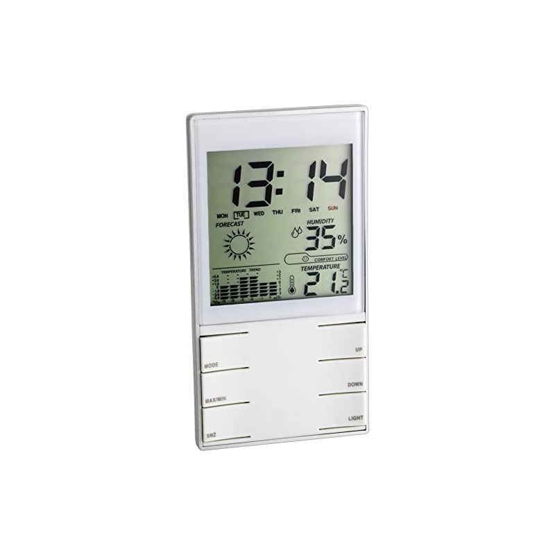 TFA Dostmann Digital Weather Station Indoor Temperature Humidity Comfort Level