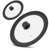 Universal Lid for Pots, Pans and Skillets, Tempered Glass Lid
