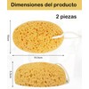Esponja de Baño Exfoliante Xjvjixe Juego de 2 Piezas para