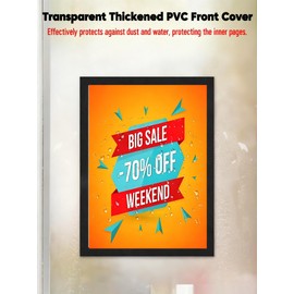 4 Pack Magnetic Sign Holder 8.5 x 11, Self-Adhesive Magnetic Display Picture Frames Mount Sign Holder, Magnet Photo Sleeves Document Holder for Fridge Wall Window Office Poster Store