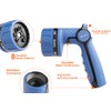 3-Pack Corvid Heavy Duty 8-Pattern Garden Hose Nozzle with Thumb