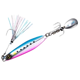 Hayabusa FS417 Jack Eye Makimaki Metal Jig, 2.1 oz. (60 g), #2 UV Blue-Pink Sardine
