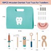 TOOKYLAND Wooden Dentist Play Set - 19pcs - Pretend Medical