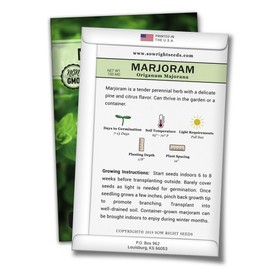 Sow Right Seeds - Marjoram Seeds Non-GMO Heirloom Seeds with Full Instructions for Planting a Beautiful herb Garden; Great Gift for Your Gardening Friend