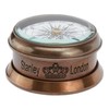 NKlaus Compass Brass Antique Glass Lid 6 cm Direction Indicator