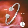 Better Jewelry .925 Sterling Silver Rose Bangles Women Woman Silver