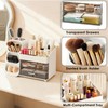 ShinyDew Bathroom Countertop Makeup Organizer with Brush Holder, Large Cosmetic