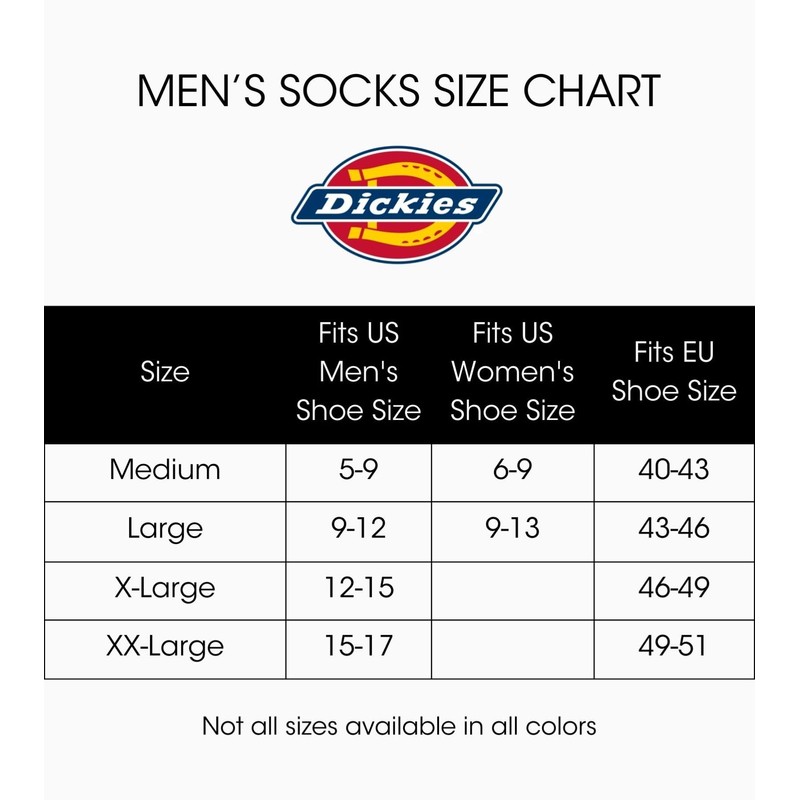 Dickies Dri-Tech Essential Calcetines para hombre, disponibles en M-XXL (6,