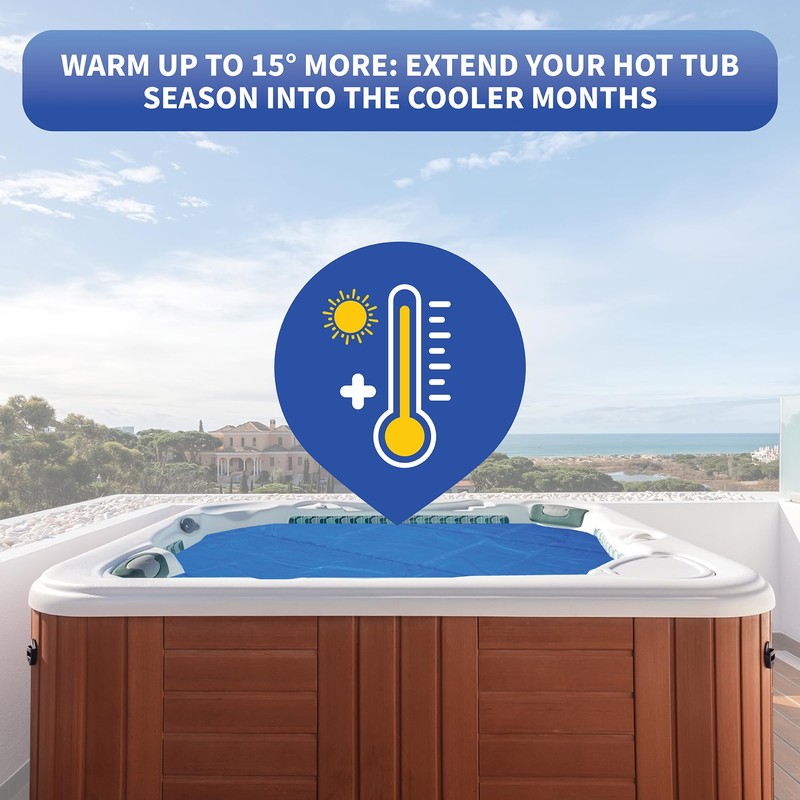 Blue Wave NS098 12-mil Solar Blanket for Hot Tubs, 7-ft