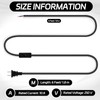 Conderyang 12 Packs Lamp Cord Set with Molded End Plug