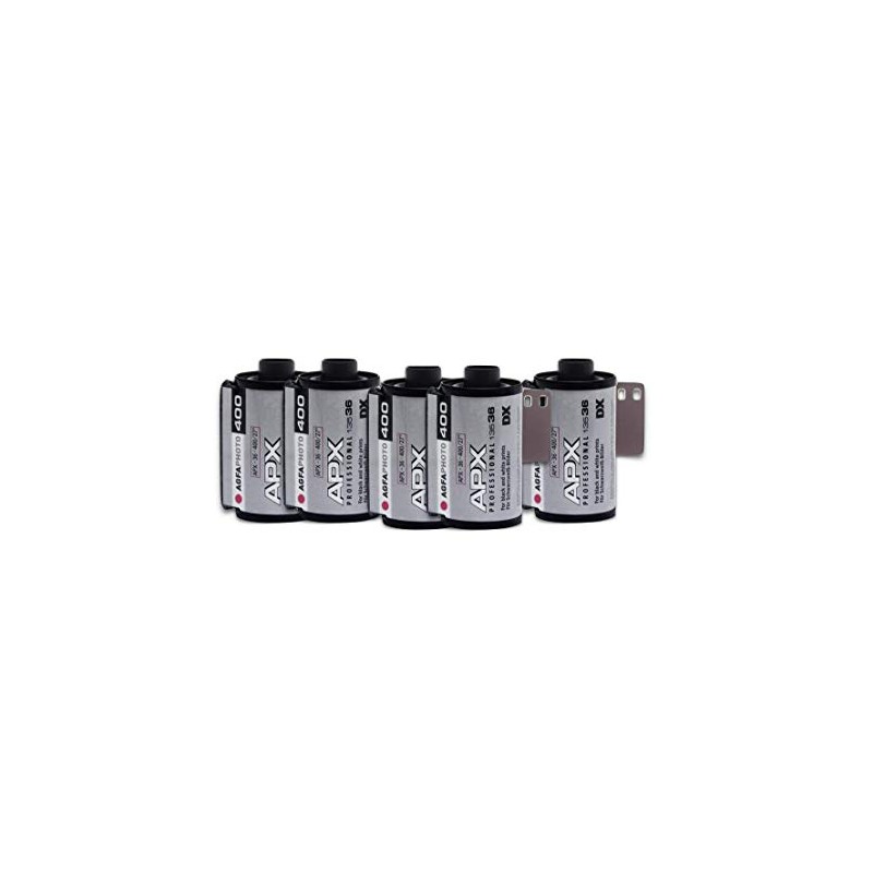 AgfaPhoto APX 400 135-36 AG6A4360-5 Negativfim B/W Pack of 5