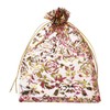 MECCANIXITY Organza Bag 4" x 5", Sheer Flower Heart Mesh