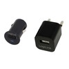 LogiLink PA0076 USB-Reiseadapter Set schwarz