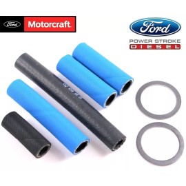 Motorcraft 94-97 Ford 7.3 Diesel Powerstroke Fuel Filter Lift Pump Hose Lines Washers OEM