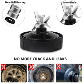 For Ninja Blender Blade Replacement Parts 7 Fins Ninja Blender Accessories Compatible with Nutri Ninja Auto IQ 1000 1300 1500 BL450, BL480, BL488, BL580, CT682, BL682, BL642, BN500, BN750 (7 Fins)