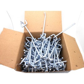 CAL 50pcs 4" x 1/4" PEG BOARD HOOKS Shelf Hanger Kit Garage Storage Hanging Set
