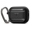 Spigen Rugged Armor Designed for Airpods Pro 2nd Generation Case (2022) Airpods Pro 2 Case Cover with Keychain - Matte Black
