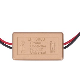 Fafeicy 2 STÜCKE LED Strobe Controller, Scheinwerfersignal/Nebelscheinwerfer/kleine Lichter Lichtsteuerung, Blinkmodul für Auto, Motorräder