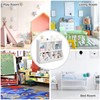 ELETHEBIA White Toy Bookcase & Bookshelf, Stylish Multi-Shelf Storage Organizer