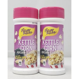 2 Pack of Popcorn Seasoning 2.5oz Shakers You Choose Butter Kettle Corn Ranch White or Nacho Cheddar (2.5oz, Kettle Corn)