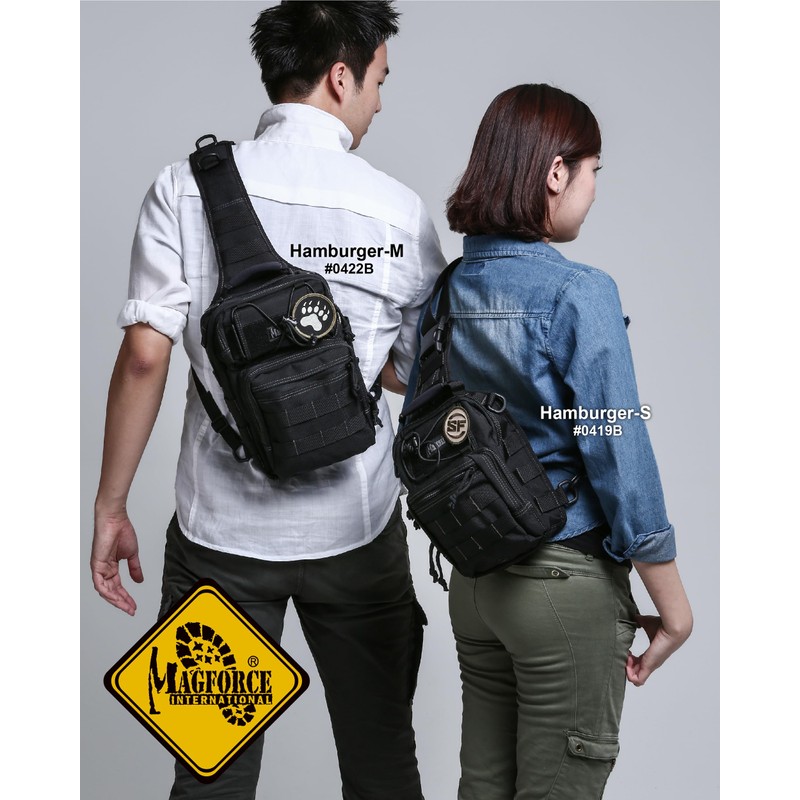 Magforce Tactical Sling Bag "Hamburger", MOLLE Shoulder & Chest Bag,