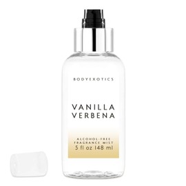 BODY EXOTICS Vanilla Verbena Alcohol-Free Fragrance 5 oz - an Irresistible Vanilla Floral Citrus Blend of Verbena Sicilian Lemon, Sweet Orange, Jasmine, Heliotrope, Vanila Bean, Amber & Musk