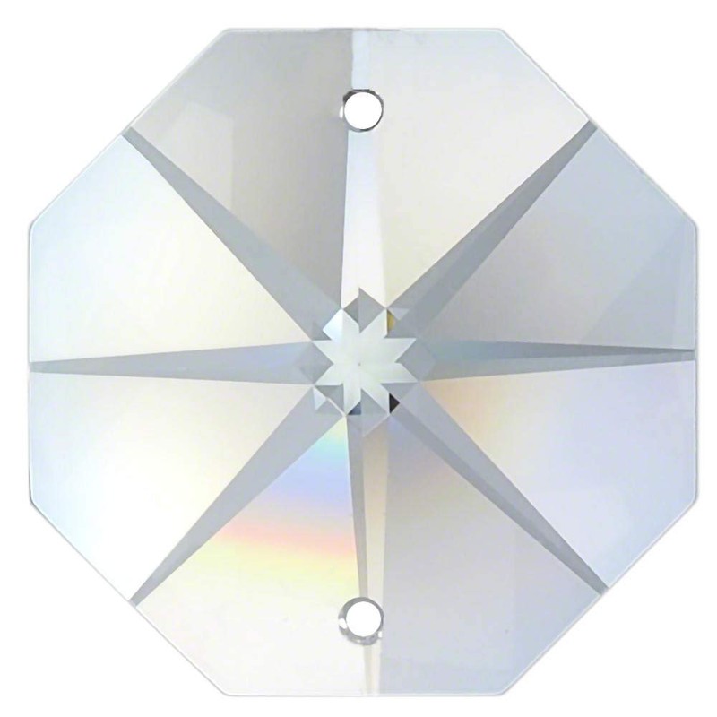 70 x Rainbow Crystal Octagon Star ~ Koppe 14 mm