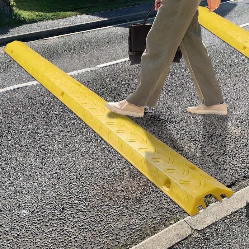 Protector de Cables Resistente al Tráfico Vehicular Rampa Para Suelo
