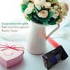 ALLOMN Digital Projection Alarm Clock, Indoor Outdoor Temperature, Weather Forecast,