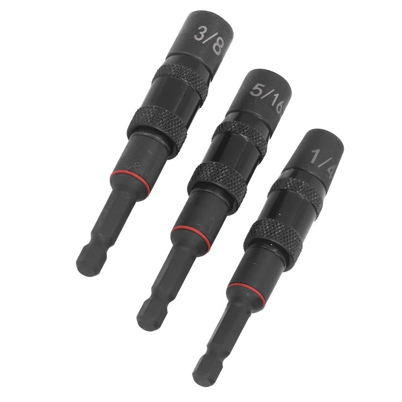 ViaGasaFamido Impact Socket Adapter Set 1/4" Magnetic Impact Socket Bit
