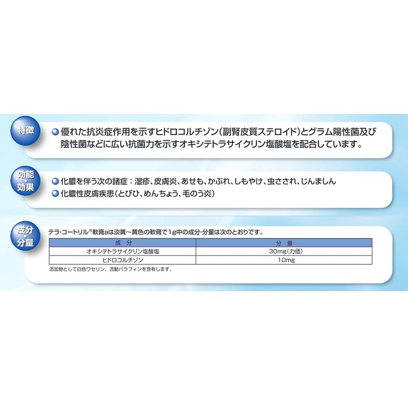 【指定第2類医薬品】テラ・コートリル軟膏a 6g