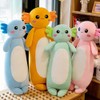OUKEYI 29.5”/75cm Long newt Plush Pillows Stuffed Animals dinosaur Pillows