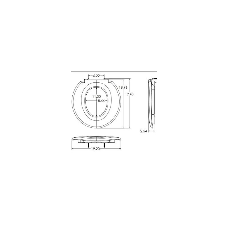Big John Open Front with Cover Toilet Seat