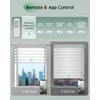 Yoolax Motorized Zebra Blinds, Remote Zebra Shades for Indoor Windows,
