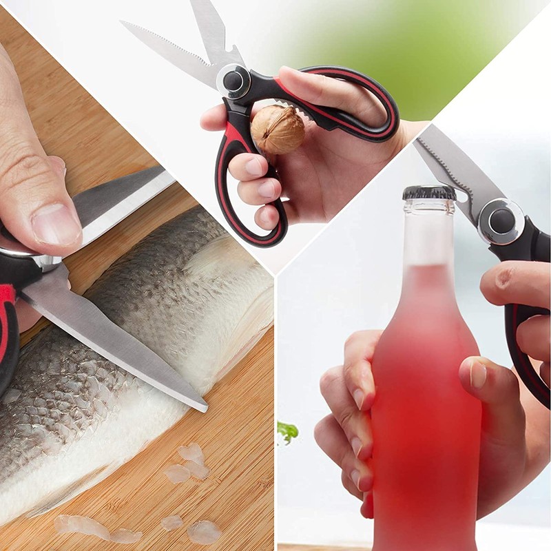 Zaxetic Kitchen Scissors Heavy Duty Multi-Function Purpose, Ultra Sharp Cutters