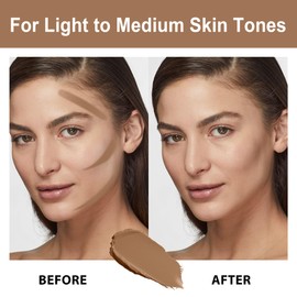 FV Cream Contour Stick, Blendable Formula, Long Lasting & Waterproof, Bronzer Stick for a Naturally Sculpted Look, Highly Pigmented Face Shaping, 04 Light Amber