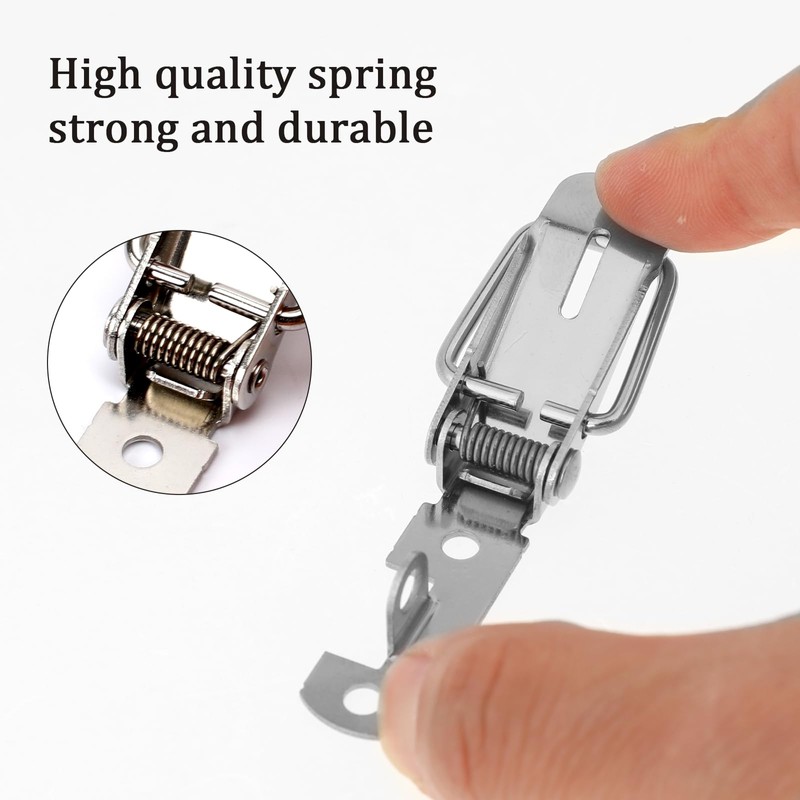 90 Degree Tool Box Hood Locks Latches with Keyhole, Stainless