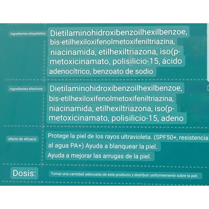 AHC Protector Solar Spf50 Coreano Aclara Hidrata Antiarrugas