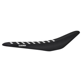 Enjoy Mfg Surron  Ultra Bee  Gripper Seat Cover all BLACK with WHITE ribs #388