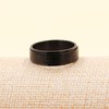 Mayfaith Black Titanium Steel Mens Ring - Bible Cross Anxiety